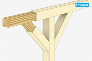 Holzbalken und -stützen, F30 - F90