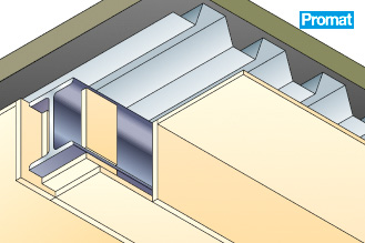 Trapezblechdach und -decken, F30-F90